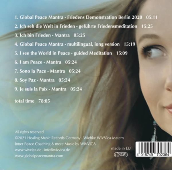 I am Peace - Global Peace Mantra - Wivvica Matern CD jetzt kaufen Lieder und Inhalt